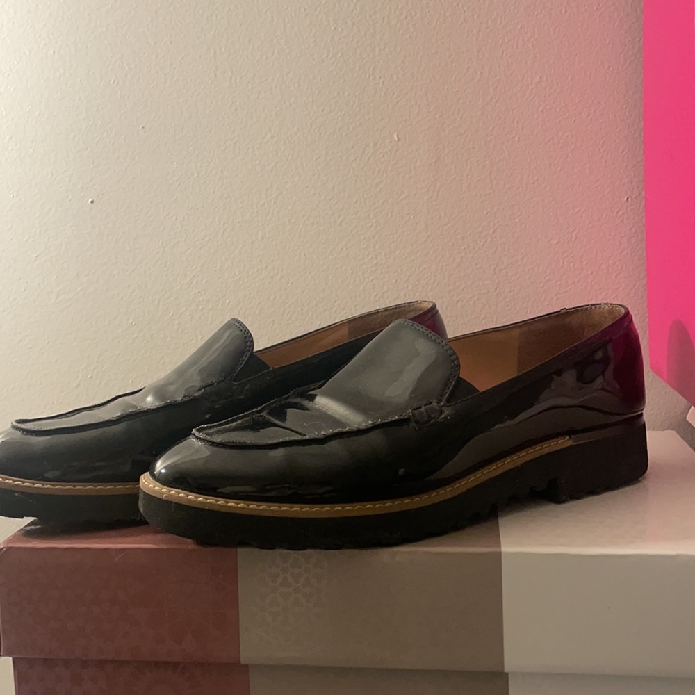 Franco sarto patent loafers sz 8